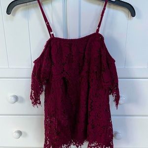 Off the shoulder elegant lace top